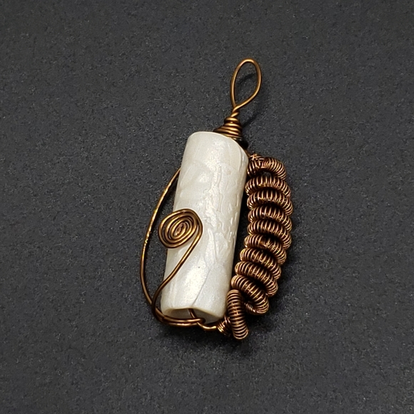Handmade Wire Wrapped Pendant Boho Pendant - Picture 3 of 3